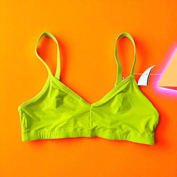 SMOOTHEZ Women's Lime Green Bralette Size Small NEW NWOT - Picture 1 of 6